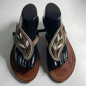 Leather Masai Slippers